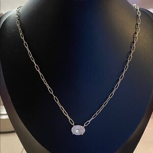 Melinda Maria Gold Necklace with Sparkling Crystal